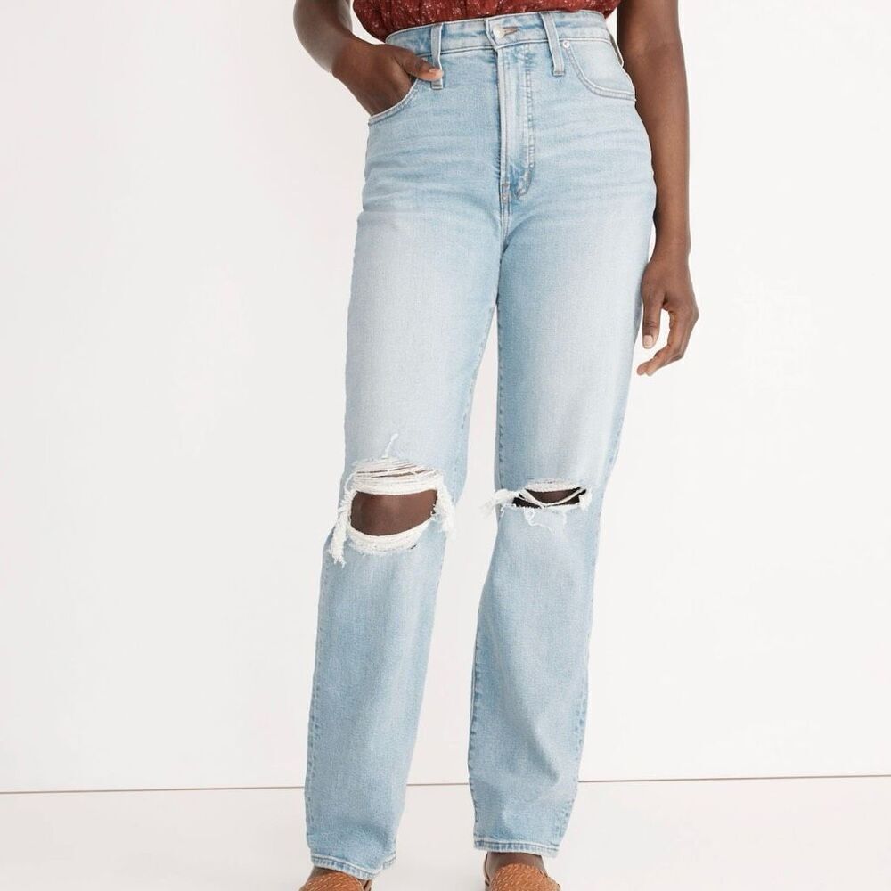 New Madewell Curvy Perfect Vintage Straight jeans